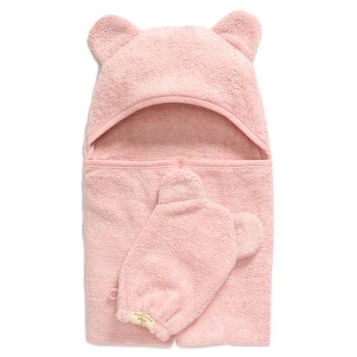 Hooded Towel & Washing Mitt Set