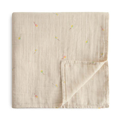 Organic Cotton Mushie Baby Muslin Swaddle Blanket