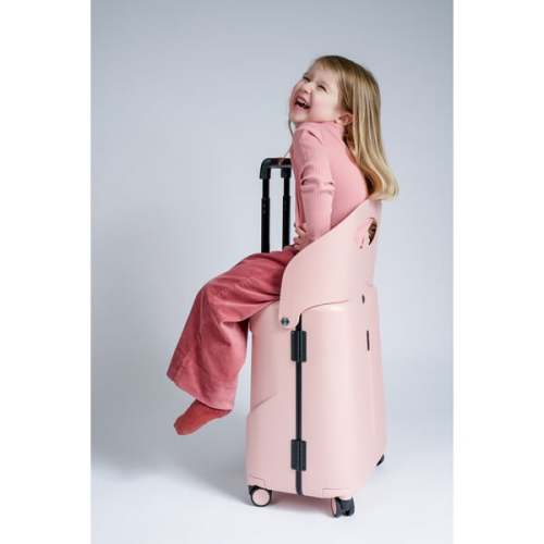 MiaMily 18-Inch Ride-On Trolley Carry-On Luggage, Dusty Pink - MiaMily | Maisonette