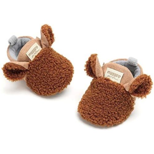 RVROVIC Baby Fleece Boots with Non Skid Bottom