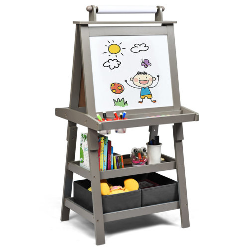 Gymax Magnetic Double Sided Board Easel & Reviews | Wayfair