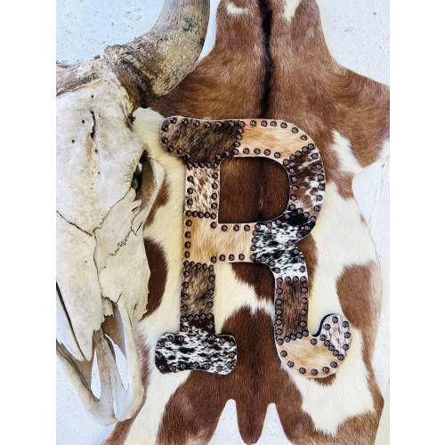 18” Mixed Hair on hide letter *MADE TO ORDER*