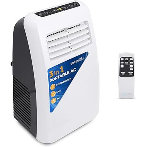 3-in-1 Portable Air Conditioner with Complete Window Mount Exhaust Kit
