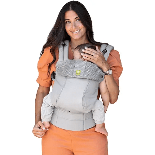 LÍLLÉbaby Complete All Seasons Ergonomic 6-in-1 Baby Carrier Newborn to Toddler - with Lumbar Support - for Children 7-45 Pounds - 360 Degree Baby Wearing - Inward & Outward Facing - Stone