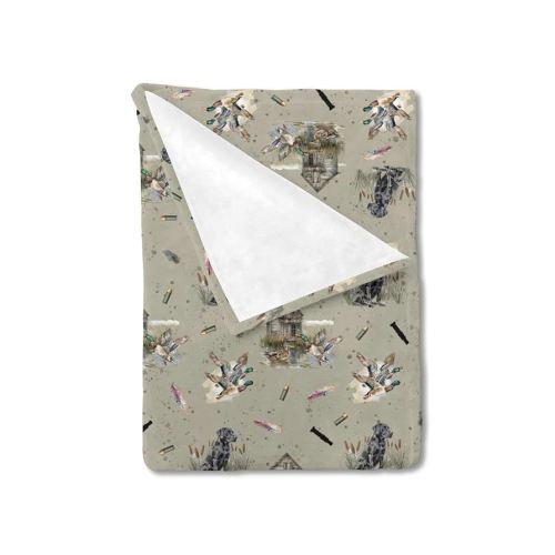 Wild Duck Hunting Hunter Baby Blanket for Boys Girls Mallard Ducks Reed Dogs Swaddle Blanket Hunting Animal Receiving Blanket Daycare Newborn Toddler Nursery Bed Crib Blanket Playmat 30x40