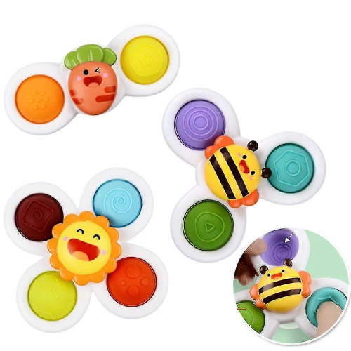 3pcs/set Fidget Finger Hand Spinner Suction Cup Spinner Baby Toys