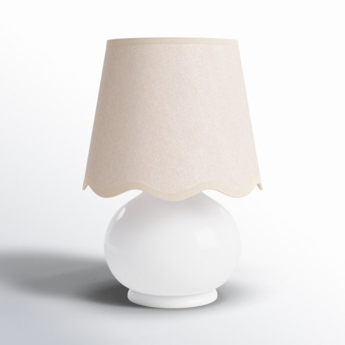 Birch Lane™ Momsen Coloured Scallop Shade Lamp & Reviews | Wayfair