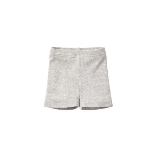 Ribbed Biker Short - Grey