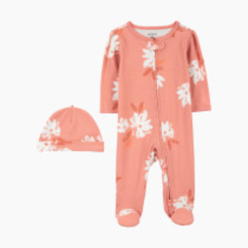 Carter's 2-Piece Sleep & Play and Cap Set - Pink, 3 M
