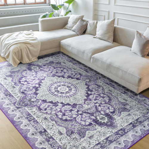 Charlton Home® Fillender Washable Soft Vintage Rug Fashion Floral Rug For Living Room Dorm Decor & Reviews | Wayfair