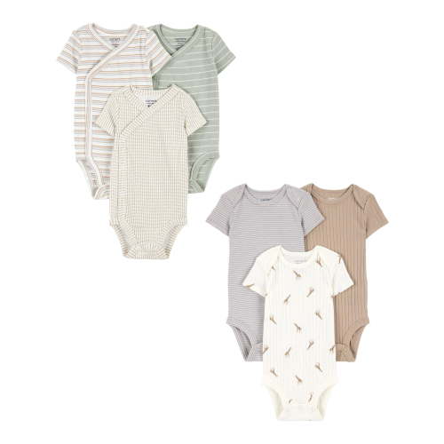 Carter's Child of Mine Baby Unisex Bodysuits, 6-Piece, Sizes Preemie-18 Months