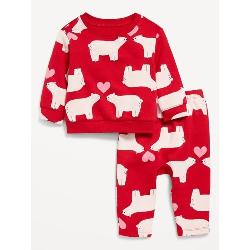 Thermal-Knit Sweatshirt and Pants Set for Baby