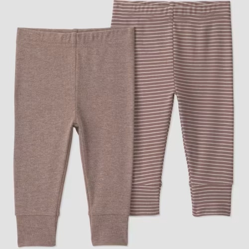 Carter's Just One You® Baby Boys' 2pk Pull-On Pants - Brown Newborn