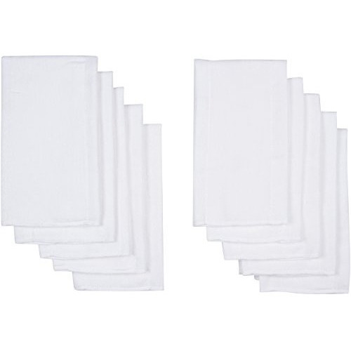 Gerber Birdseye 3-Ply Prefold Cloth Diapers, White, 10 Count