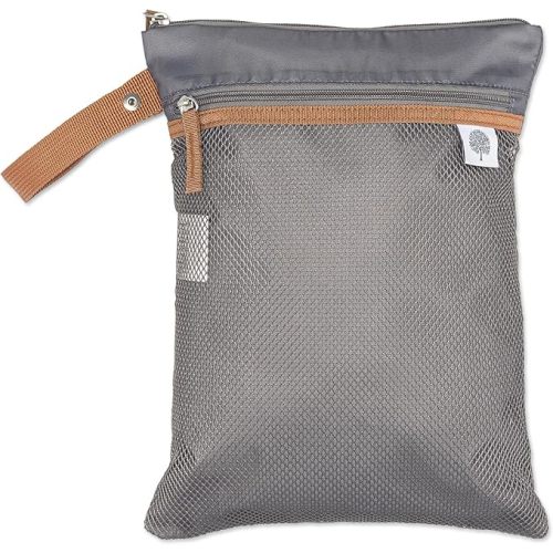 Parker Baby Cloth Diaper Wet Dry Bag - Waterproof Reusable Bag with Mesh Organizer and Zippered Pocket | Stylish, Machine-Washable, Convenient Handle for Diapers, Wet Clothes, Swimsuits - Gray : Amazon.com.au: Baby