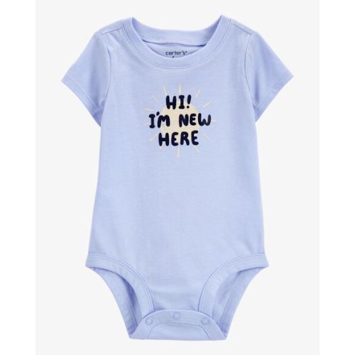 Baby I'm New Here Short-Sleeve Bodysuit - Carter's | Carter's