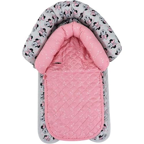 Disney Cudlie Baby Girl Minnie Mouse Infant Head Support in Minnie Stars Print