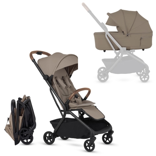 Nia Compact Travel Stroller + Foldable Compact Bassinet
