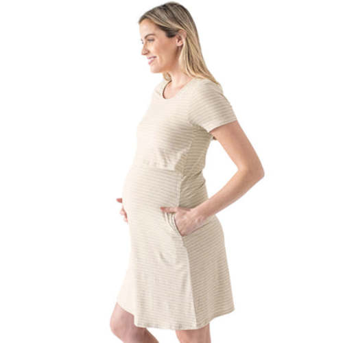 Eleanora Bamboo Maternity & Nursing Lounge Dress