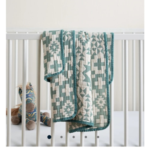 BLUE RIDGE ORGANIC COTTON BABY BLANKET