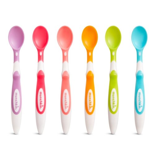 Munchkin Soft-Tip Infant Spoon, BPA Free, Multi-Color, 6 Count