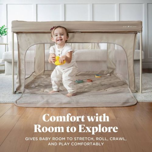 Baby Delight 50" Playport Playard - Taupe