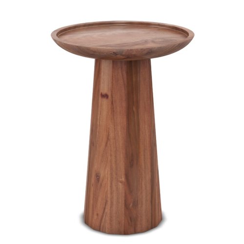 Simpli Home Solid Wood Tray Top Pedestal End Table & Reviews | Wayfair