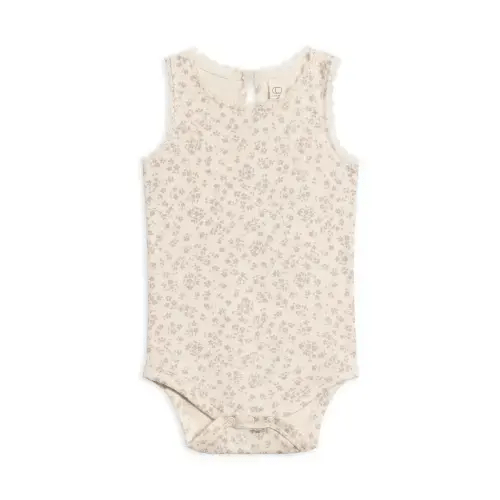 Luna Lace Tank Bodysuit in Maria Floral / Lilla - 3-6M