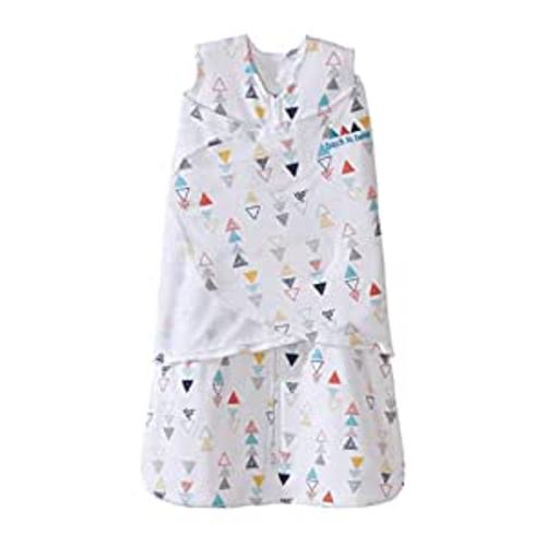 Amazon.com: HALO Sleepsack 3-Way Adjustable Baby Swaddle, 100% Cotton - Neutral Triangles, Newborn : Baby