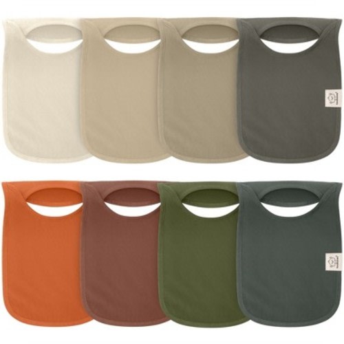 KeaBabies 8-Pack Hallo Baby Drool Bibs
