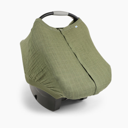 Little Unicorn Cotton Muslin Car Seat Canopy - Fern