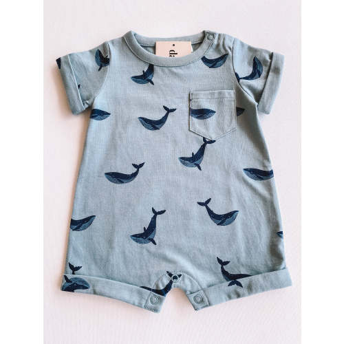 blue whale romper