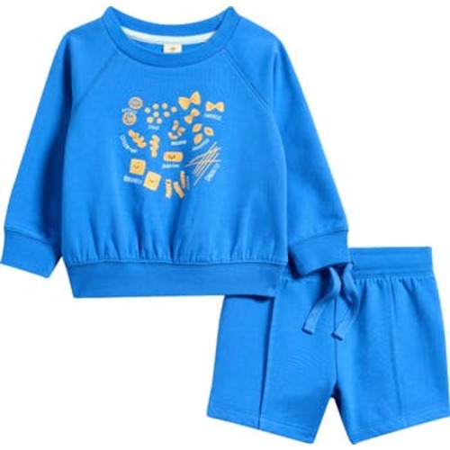 Graphic Sweatshirt & Pintuck Shorts, 9 M