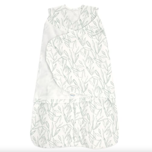 100% Cotton Baby Swaddle Green Leaves | Newborn | HALO US