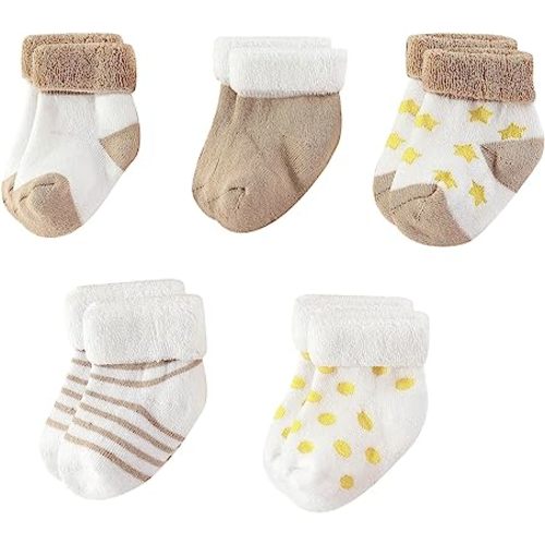 Baby Terry Socks 5-Pack 0-6 Months