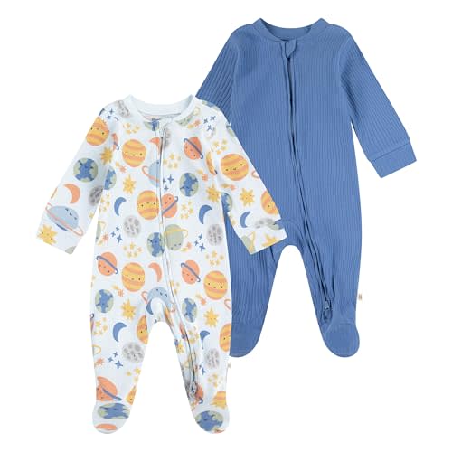 HUGGIES Unisex Baby 2-pack Footed Coverall