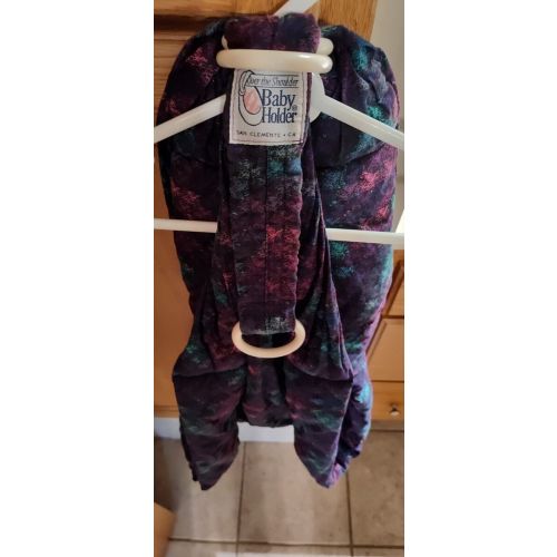 Vintage Over the Shoulder Baby Holder Sling Carrier Purple Sz M Medium