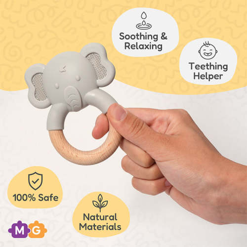 Montessori Elephant Teether - Soothing & Calming!