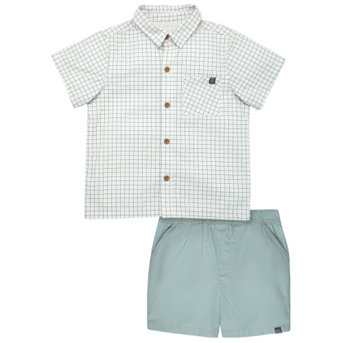 Modern Moments by Gerber Toddler Boy Resort Shirt and Short Outfit Set, 2-Piece, 12 Months - 5T