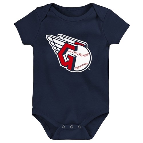 Newborn & Infant Cleveland Guardians Navy Primary Team Logo Bodysuit