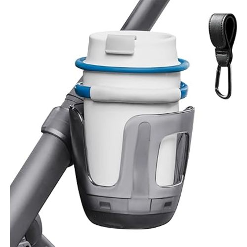 Stroller Cup Holder, Baby Cup Holder Compatible with UPPAbaby Vista, Cruz and Minu Strollers – Fits Most Cup Sizes, Quick-Release Design, 1 Pack + Bonus Hook Included
