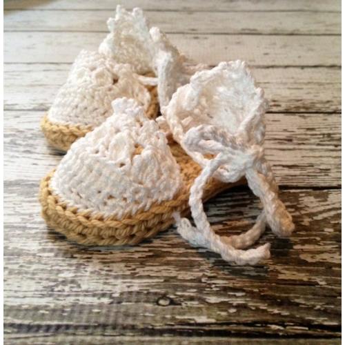 Baby Espadrille Sandals/baby Shoes/soft Shoes/strappy Sandals in Taupe and White Available in 0-6 Months and 6-12 Months MADE TO ORDER - Etsy