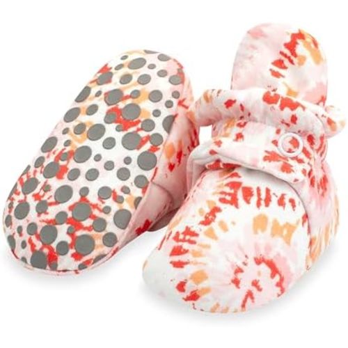 Zutano Unisex Organic Cotton Baby Booties With Gripper Soles