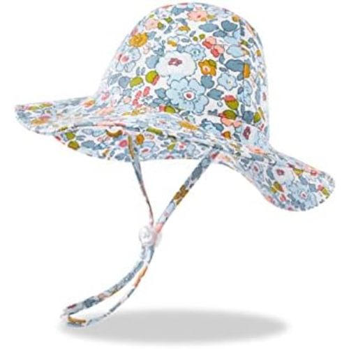 pureborn Baby Toddler Bucket Hat for Infant Boys Girls Kids Breathable Sun Hat with Chin Strap