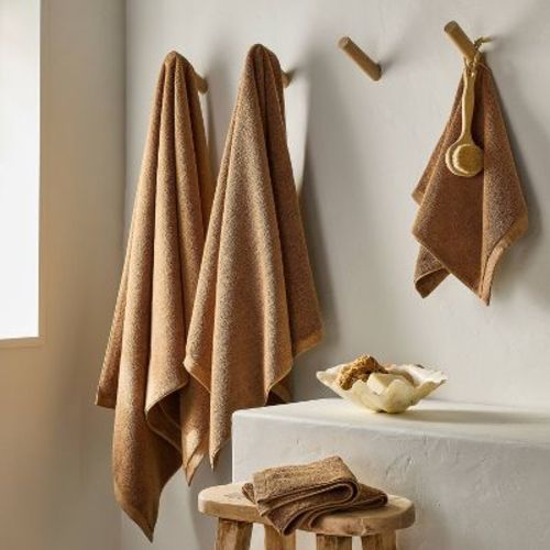 Organic Bath Towel Warm Brown - Casaluna™: Heavyweight Organic Cotton, Low Lint, Gots Certified, 30x56"