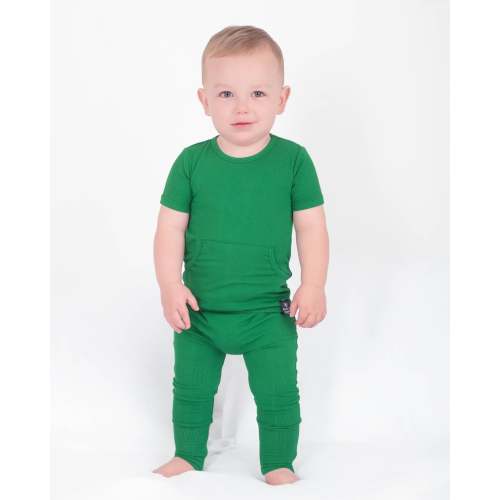 Front Opening Ready Set Romper® in Ribbed Emerald