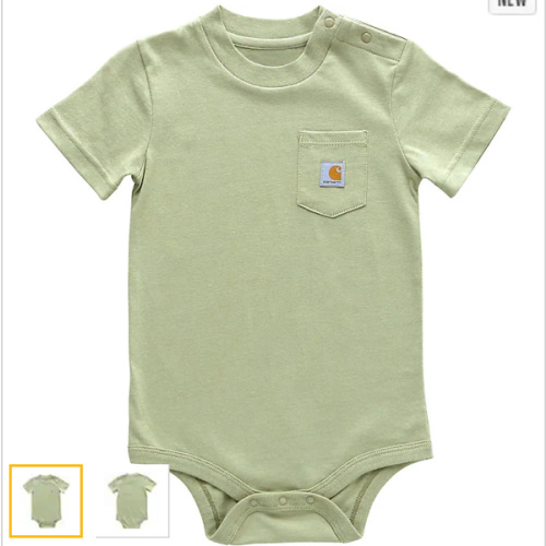Kids' Short Sleeve Pocket Bodysuit (Infant) | 6M | Carhartt