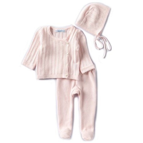 Feltman Brothers Baby Girls Newborn-9 Months Sweater Pointelle Wrap Set