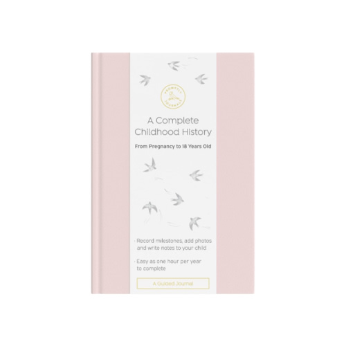 Promptly Journals, A Complete Childhood History Journal (Aloe) - A Prompted Journal for Pregnancy through Age 18, Pregnancy Journal and Baby Book, Baby Memory Book