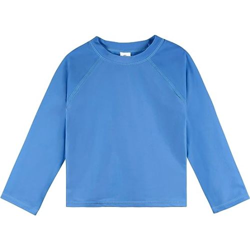Gerber Unisex Baby Toddler Upf 50+ Long Sleeve Rashguard Swim Shirt